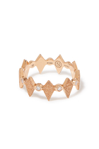 Sandblast Mosaic Ring, 18k Pink Gold & Morocco Diamond